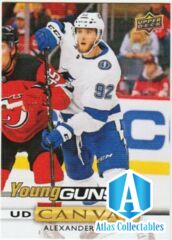 2019-20 Upper Deck UD Canvas Young Guns YG Alexander Volkov RC SP TB Lightning